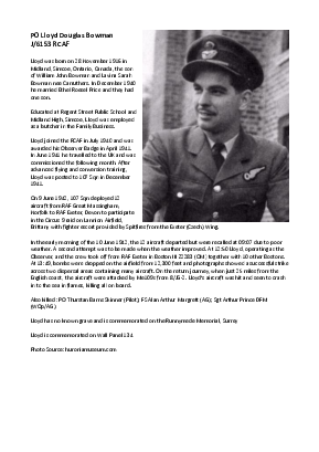 A preview of a PDF biography for Bowman, Lloyd Douglas